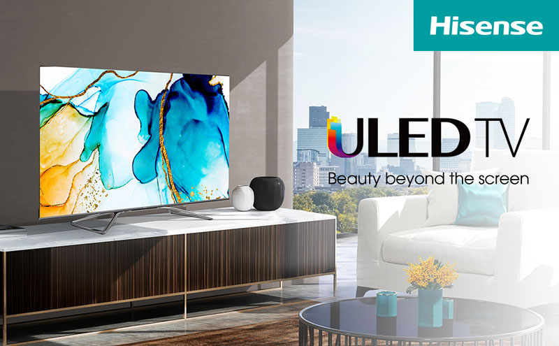 تلویزیون هایسنس مدل U7WF با طراحی چشمگیر و زیبا